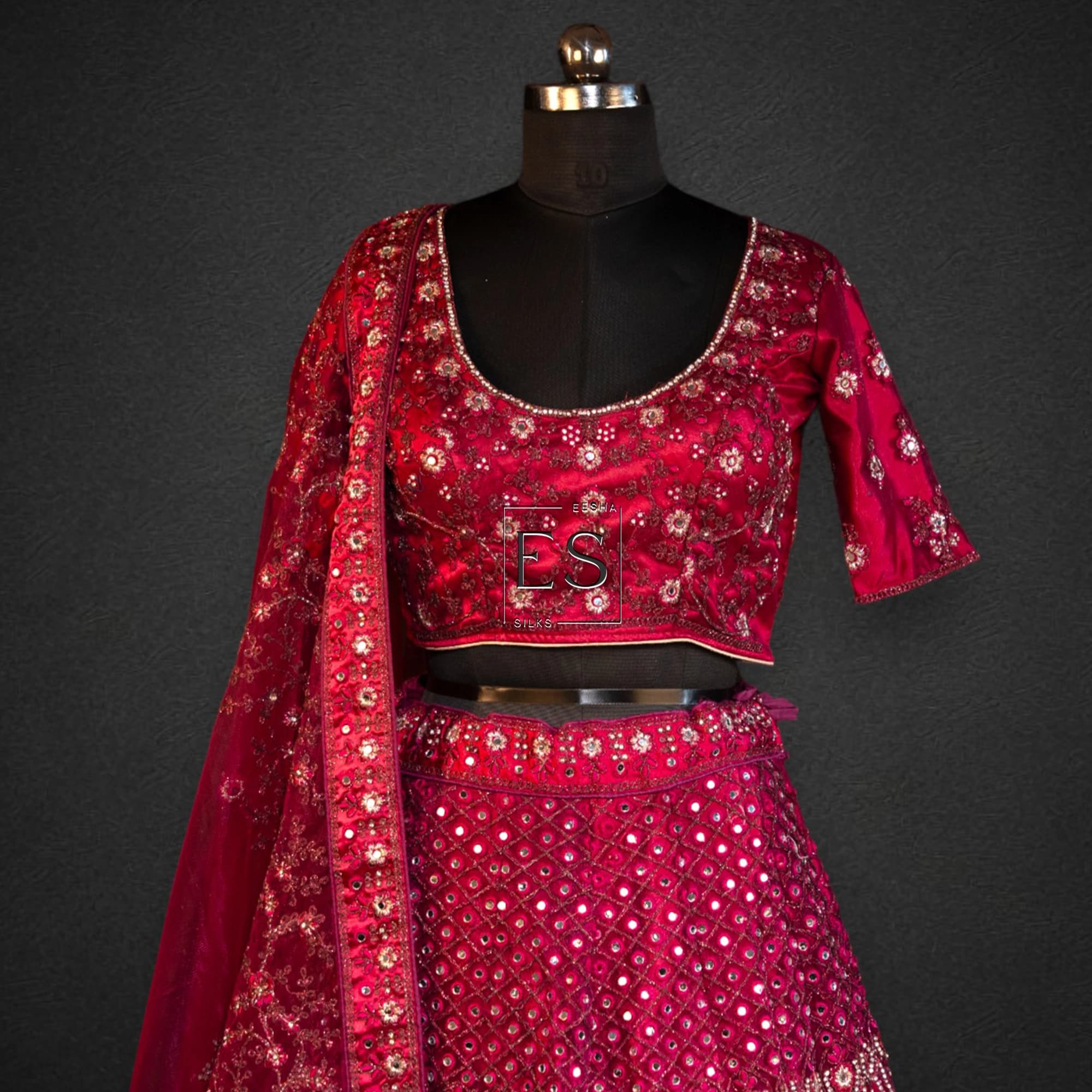Rani Pink Sequin Lehenga - View 2